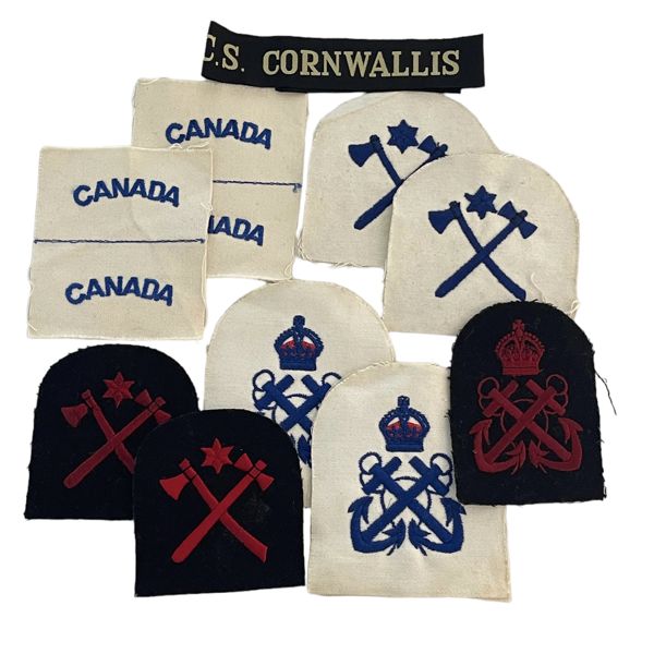 Lot of WW2 Canadian Navy Patches and Rate Badges