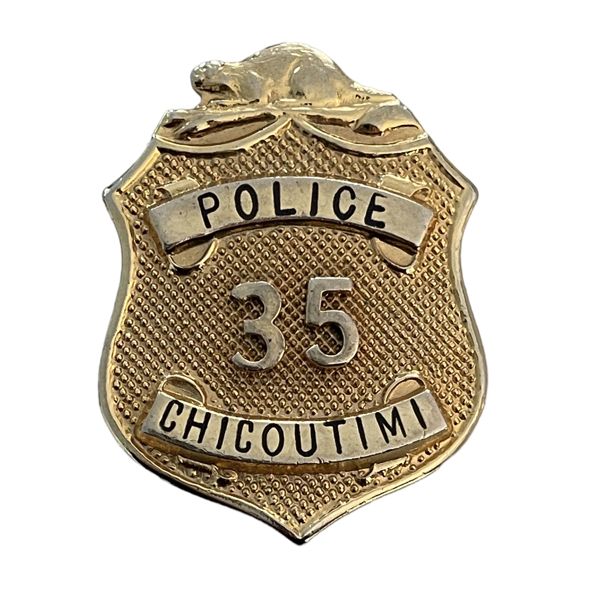 Quebec Chicoutimi Police Badge