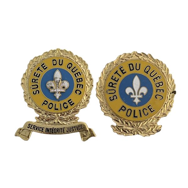 Surete du Quebec Cap Badges