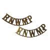 Image 1 : RNWMP Royal North West Mounted Police Shoulder Title Badge Pair