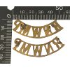 Image 4 : RNWMP Royal North West Mounted Police Shoulder Title Badge Pair