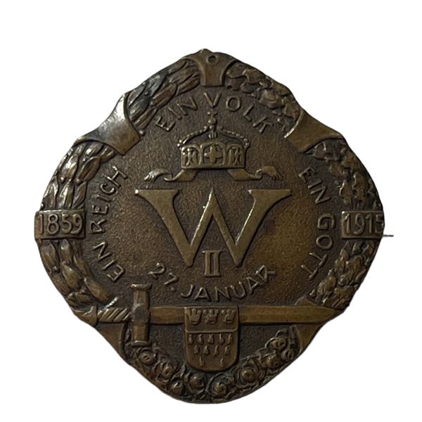 German Kaiser Wilhelm II 56th Birthday Badge