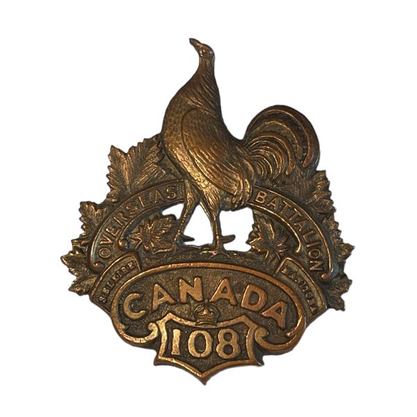 WW1 108th Battalion, Selkirk Cap Badge 