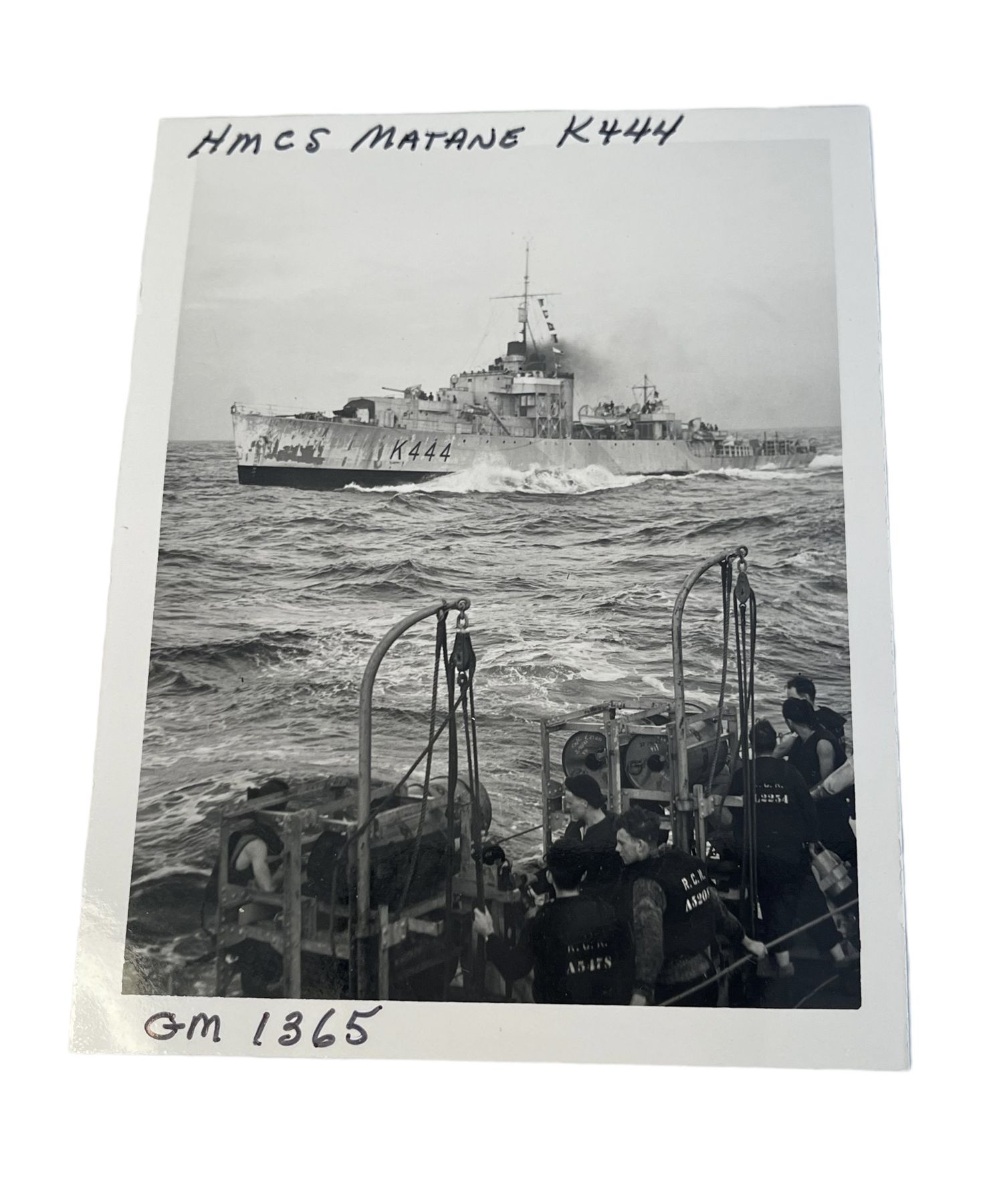 Hmcs Matane Patch Genuine WW2era Wartime HMCS Matane Photograph
