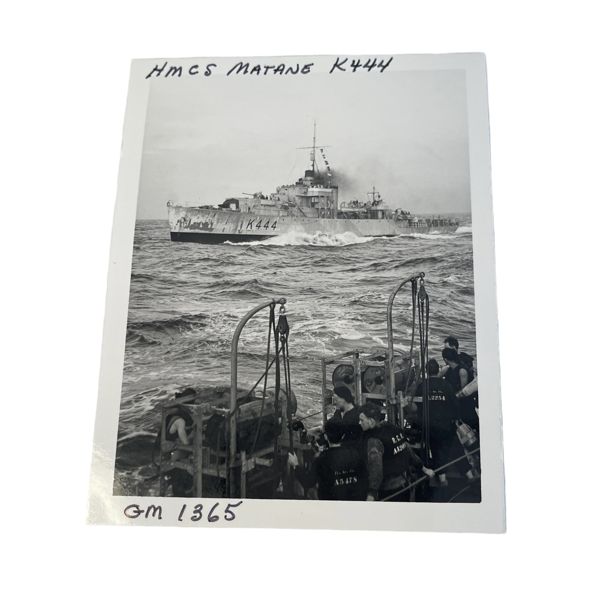 Genuine WW2era Wartime HMCS Matane Photograph