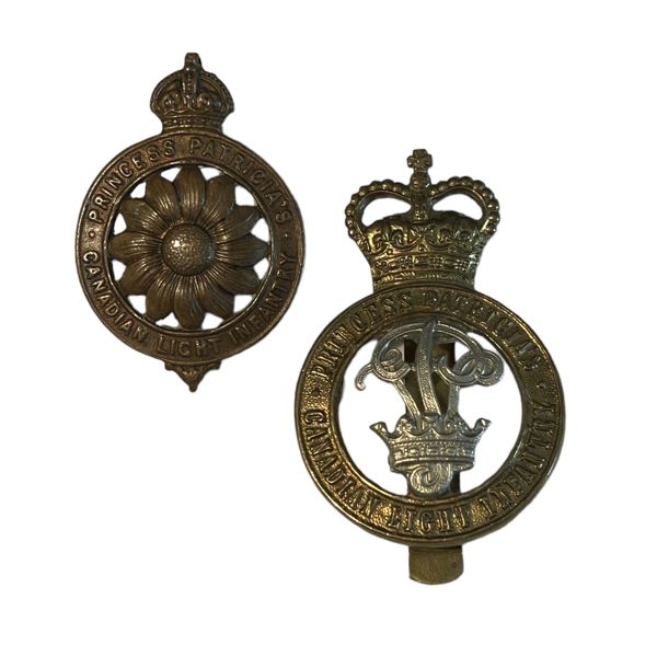PPCLI Marguerite Cap Badge and Post 1953 Cap Badge Lot