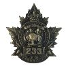 Image 1 : WW1 CEF 233rd Battalion Cap Badge