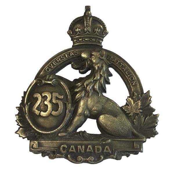 WW1 CEF 235th Battalion Cap Badge