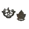 Image 1 : WW1 CEF 144th Battalion, Winnipeg Rifles, Cap and Collar Badge Lot