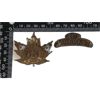 Image 4 : WW1 CEF 147th Battalion, Grey County, Cap & Shoulder Title Badge Lot