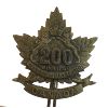 Image 4 : WW1 CEF 200th Battalion, Winnipeg, OFFICERS Cap & Collar Badge Lot