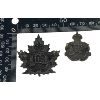 Image 4 : WW1 CEF 201st Battalion, Toronto Light Infantry Cap & Collar Badge 
