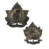 Image 1 : WW1 CEF 221st Battalion, Winnipeg, Cap & Collar Badge 