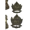 Image 3 : WW1 CEF 222nd Battalion, Southern Manitoba, Cap & Collar Badge 