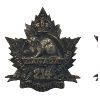 Image 3 : WW1 214th Battalion, Saskatchewan Cap & Collar Badge Lot