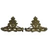 Image 1 : WW1 CEF Mc Gill University Overseas Siege Artillery Draft Collar Badge Pair