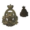 Image 1 : WW1 CEF 253rd Battalion, Queen’s University Highlanders Cap & Collar Badge 