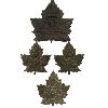 Image 1 : WW1 CEF Royal Canadian Artillery Cap & Collar Badge Lot