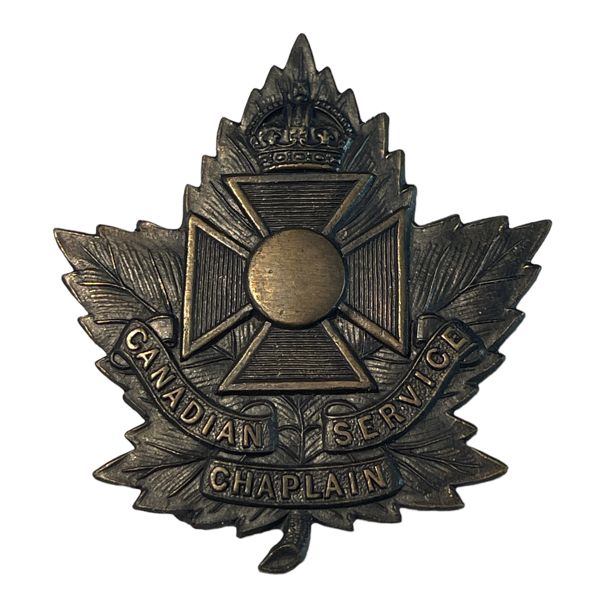 Canadian Chaplain Service Cap Badge