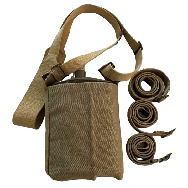 WW2 Military Canteen and Strap Lot