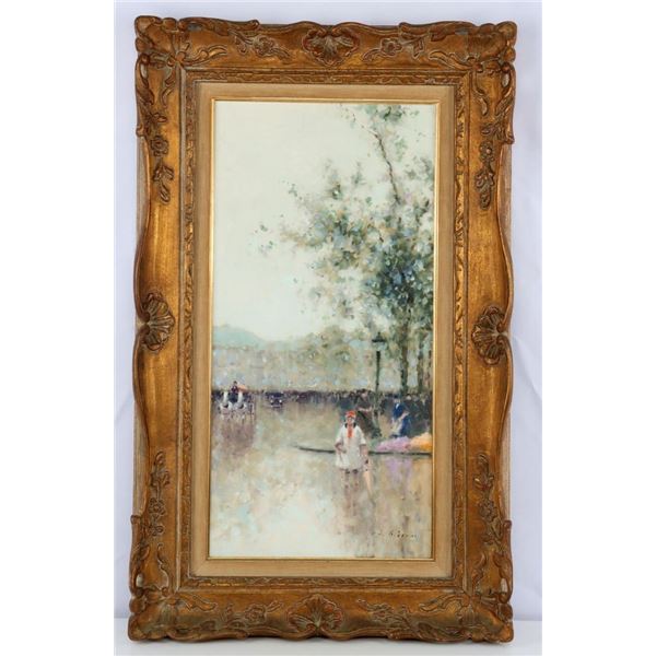 ANDRE GISSON IMPRESSIONIST OIL ON CANVAS