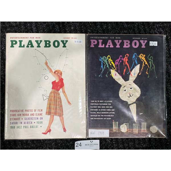 Playboys - October 1960 & November 1959