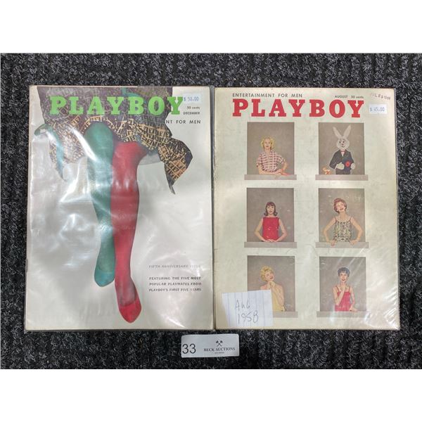 Playboys - December & August 1958