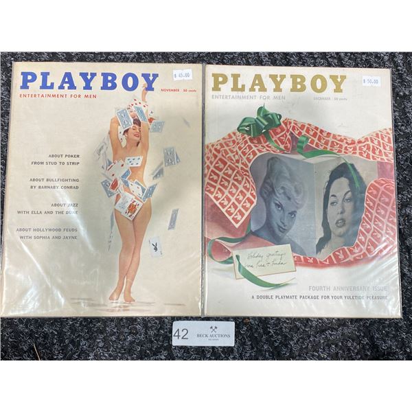 Playboy- September 1956 & January 1966
