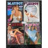 Image 1 : Set Of 4 Playboy Magazines (1977) Like New