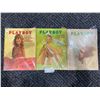 Image 1 : Set Of 3 Playboy Magazines (1970) Good Condition