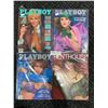Image 1 : Set Of 4 Playboy Magazines (1987) Good Condition