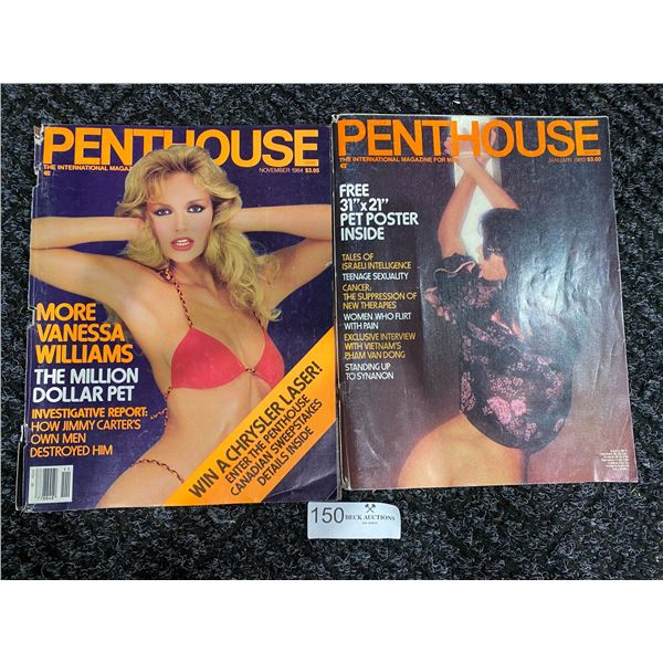 Set Of 2 Penthouse Magazines (1980,1984)