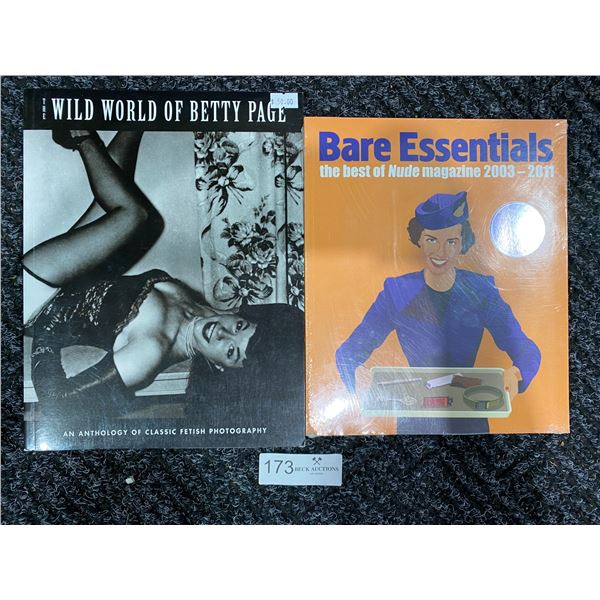 Set Of 2 Adult Books (Wild World of Betty Page, Bare Essentials) Like New