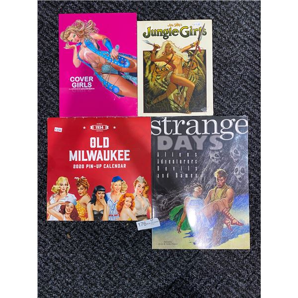 Assortment Of Adult Books And Calendars