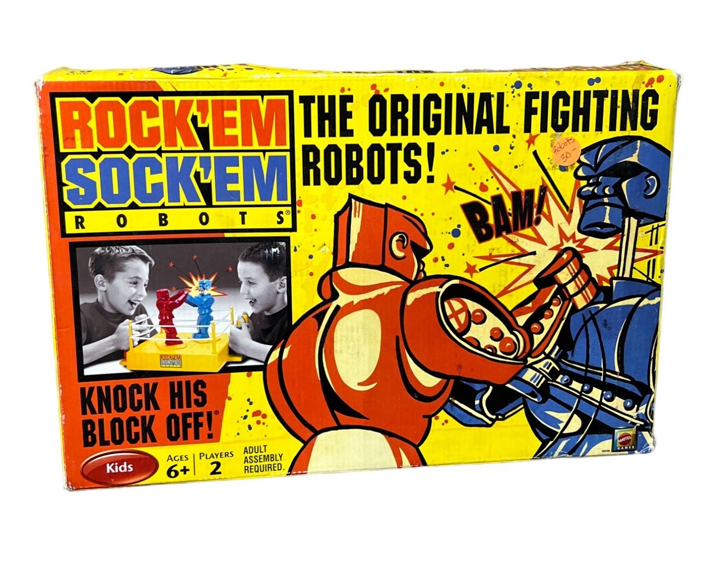 Rock'em robots the original fighting robots vintage toy with box Mattel