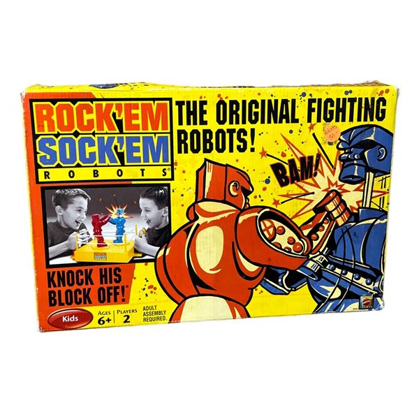 Rock'em robots the original fighting robots vintage toy with box Mattel