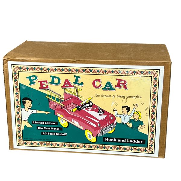 Pedal car vintage limited edition diecast metal model toy with original box