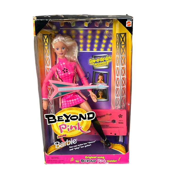 Barbie doll beyond pink vintage doll toy with original cassette Mattel 20017
