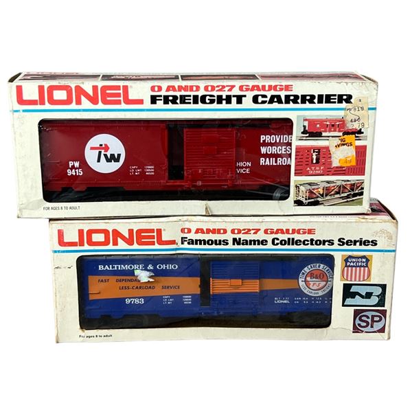 Lionel train Box Car O and 027 Gauge Lot