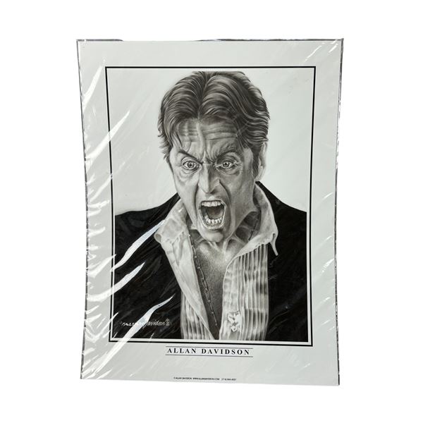 Rare Allan Davidson celebrity Portrait Al Pacino Print 18"x24"