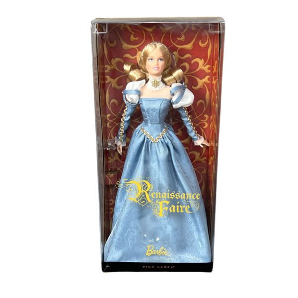 Renaissance fair Barbie doll pink label vintage rare metal V8755