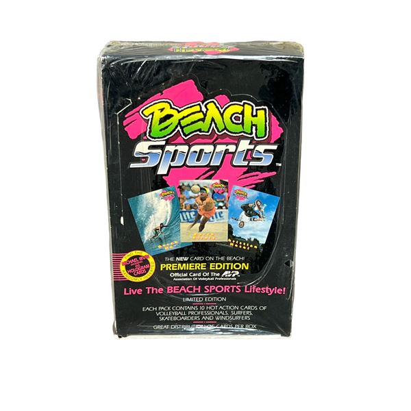 Beach sports premier edition trading card sealed box