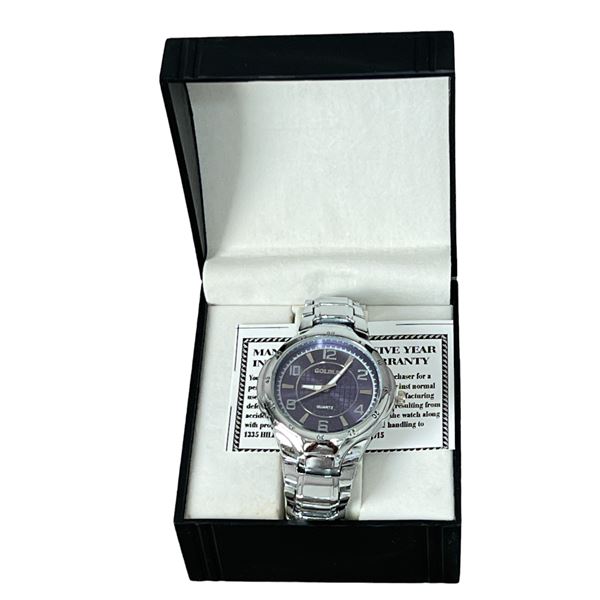 Goldlis wrist watch box papers