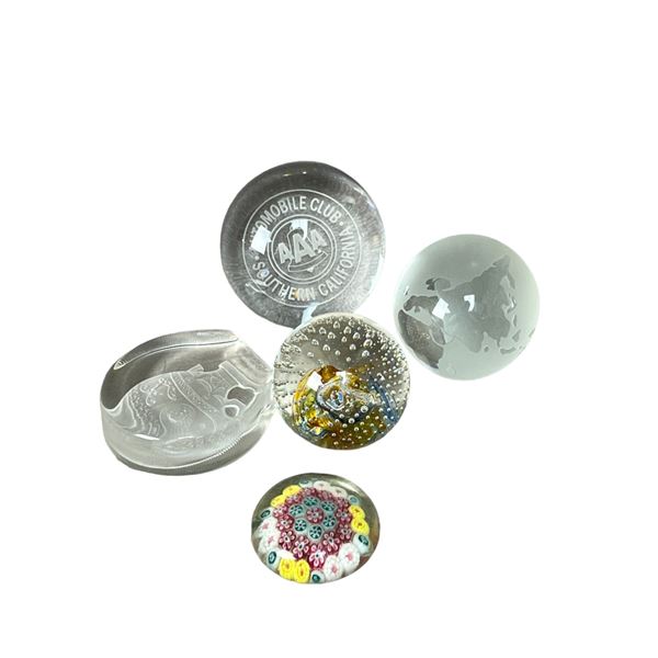Vintage paperweight collection lot