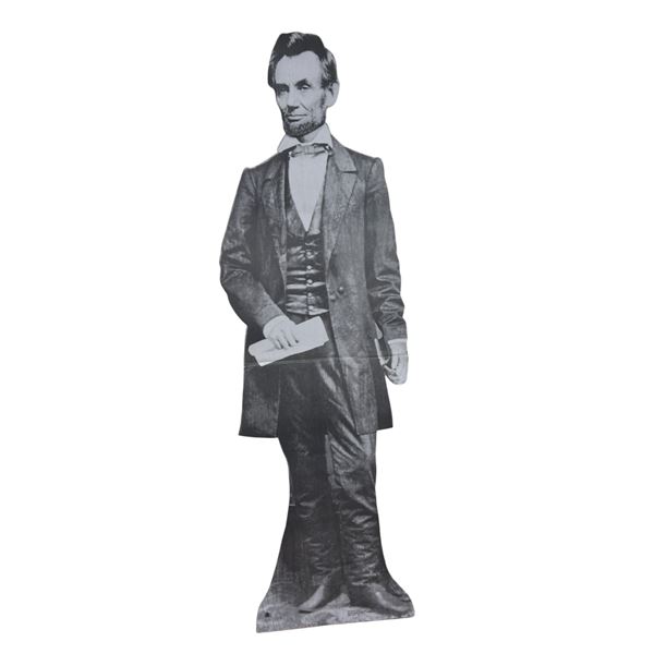 Abraham Lincoln cardboard vintage standee