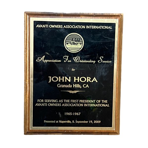 John hora Hollywood legend cinematographer personal Avanti award