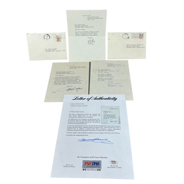 John Wayne Signed Letter PSA DNA COA Authentication
