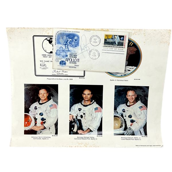 Neil Armstrong Apollo 11 NASA Signed First Day Cove with COA PSA DNA