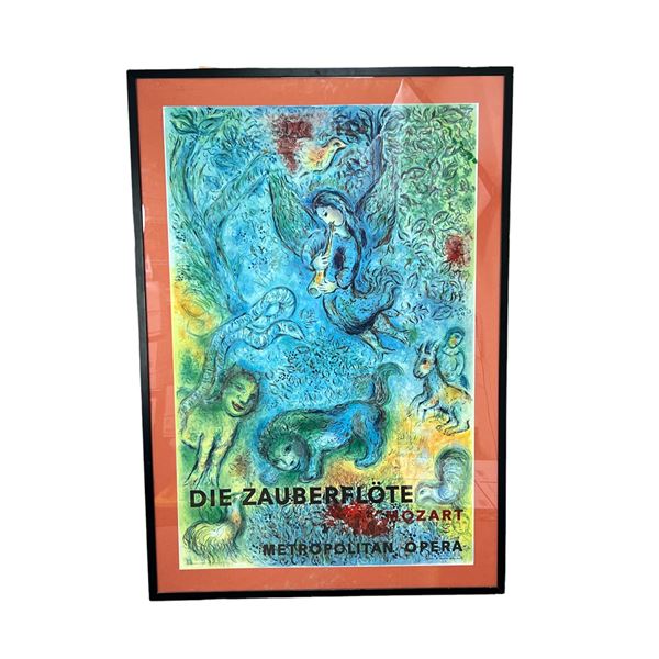 Marc Chagall Exhibition Poster France Mourlot Die Zauberflote Germany