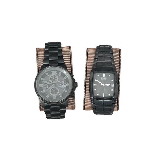Citizen Eco Drive vintage wrist watch collection lot